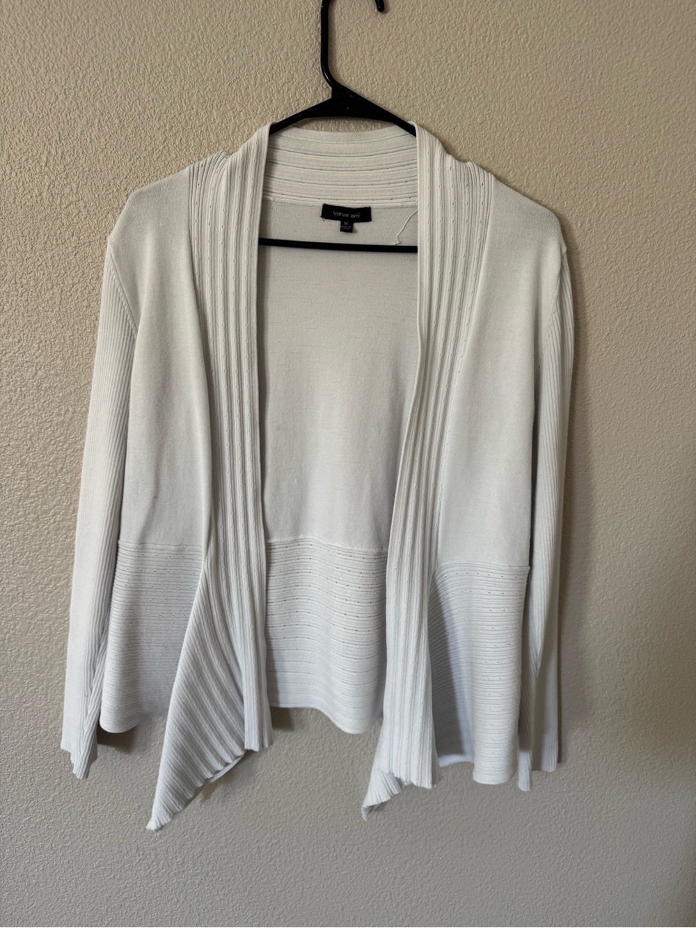 Verve Ami white cardigan women’s size medium